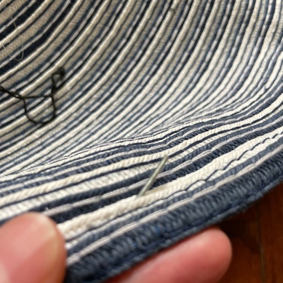 Kokin Straw Woven Hat, Defective - Picture 4 of 6